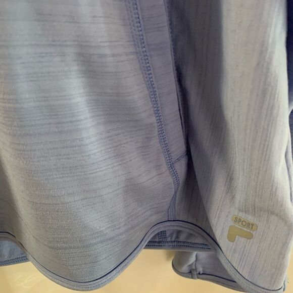 Fila sports hoodie xl light blue two pockets front - Picture 4 of 10